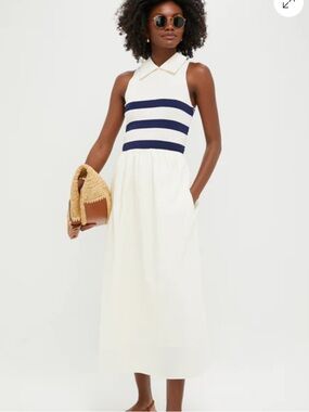 NWT TUCKERNUCK Ivory Stripe Marina Dress